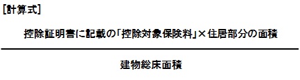 店舗兼住宅に居住していて 店舗併用住宅の控除証明書が届きました 地震保険料全額を地震保険料控除の対象金額として良いですか 損保ジャパン